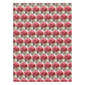Élégante nappe de roses rouges (Devant)