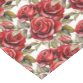 Élégante nappe de roses rouges (Angle)