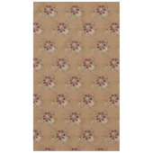 Elégante nappe en coton Rouge/Argent/Or (Devant)