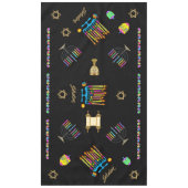 Élégante nappe Hanoukka Chanukah (Devant)