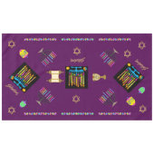 Élégante nappe Hanoukka Chanukah (Devant (Horizontal))