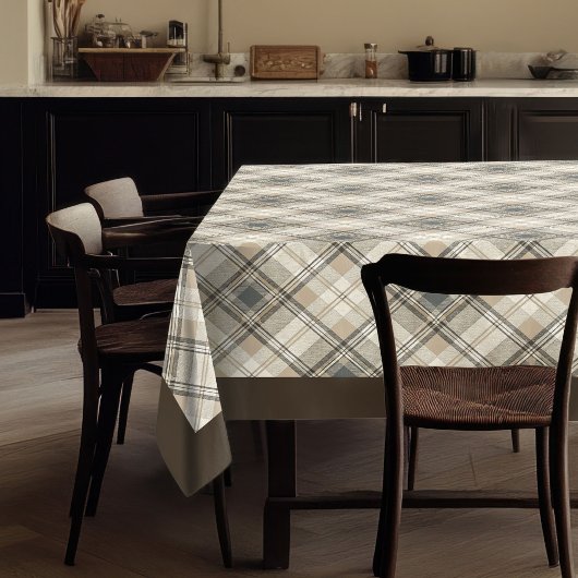 Élégante nappe neutre Style géométrique propre