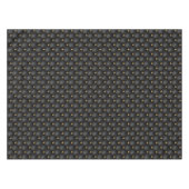 Élégante nappe noire tuftée Diamond Or (Devant (Horizontal))