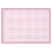 Elégante nappe rose À damiers aux tons doux (Devant (Horizontal))