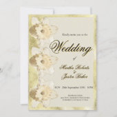 Elegante Narcissus bloem met gouden lijst Kaart (Voorkant)