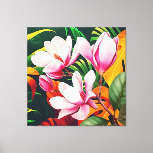 ELEGANTE NATUUR PLANT FLOWER CANVAS AFDRUK (Voorkant)