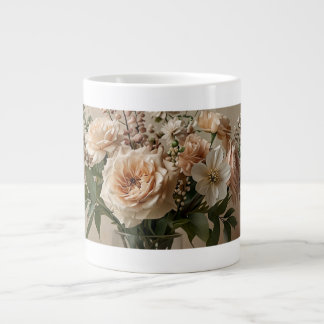 Elegante Natuurlijke Bloem Coffee Mug – Botanische Extra Grote Beker