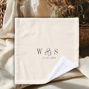 Elegante natuurlijke crème voor pasgehuwde stellen washandje