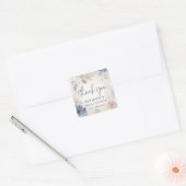 elegante nautische vierkante sticker (Envelop)