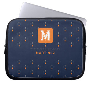 Elegante Navy-blauwe Laptophoes Laptop Sleeve