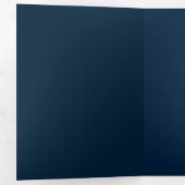 Elegante Navy Blue Birthday Kaart (Binnenzijde eerst)