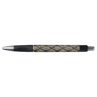 Elegante Navy Gold Leaf Balpen Schrijfgereedschap Pen