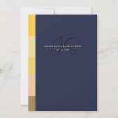 Elegante Navy & Gold Minimalist bruiloft uitnodigi Kaart (Achterkant)