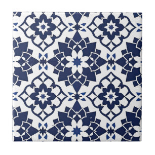 Elegante Navy Marokkaanse Tegel Keramische Art Teg Tegeltje