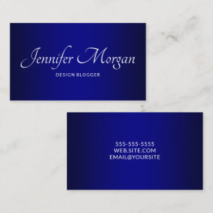 Elegante Navy Ombre Visitekaartje