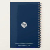 Elegante Navy & Silvee Custom Business Logo 2025 Planner (Achterkant)