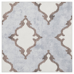 elegante neutrale beige damask ikatribpatronen stof