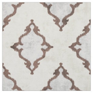 elegante neutrale beige damask ikatribpatronen stof