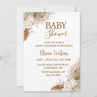 Elegante Neutrale Boho Bloemenkraam Kaart