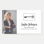 Elegante Neutrale Foto QR Code Vastgoed Post-it® Notes (Voorkant)