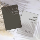 Elegante Neutrale Lijn Kunst Bloem Bruiloft Save The Date