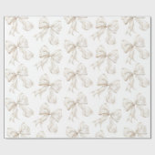 Elegante neutrale strik inpakpapier (Vlak)