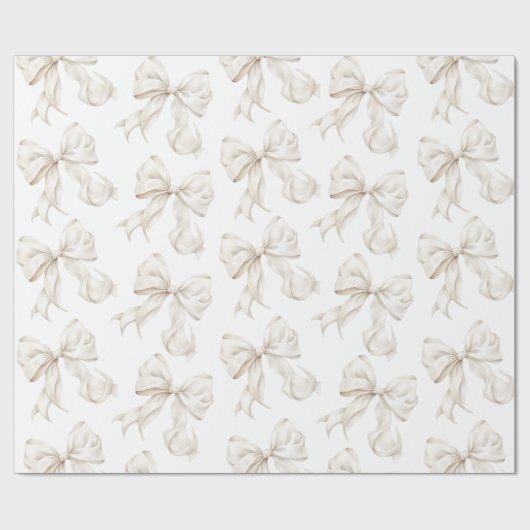 Elegante neutrale strik inpakpapier (Vlak)