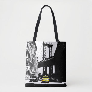 Elegante New York City Brooklyn gele taxi NYC Draagtas