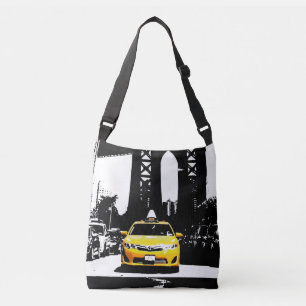 Elegante New York City NYC gele taxi Brooklyn Crossbody Tas