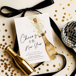 Elegante Nieuwjaar Party uitnodiging