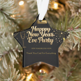 Elegante Nieuwjaarsornament van Papier Ornament