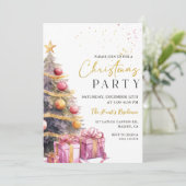 Elégante Noël Fête Invitation (Debout devant)