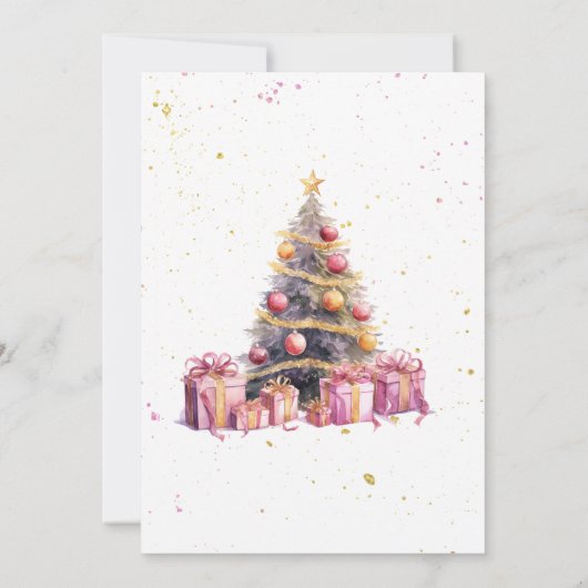 Elégante Noël Fête Invitation (Dos)