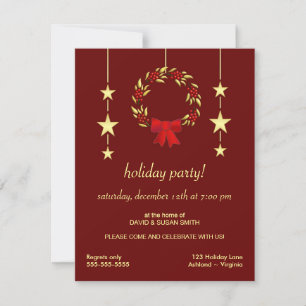 Élégante Noël Fête Invitations