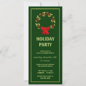 Élégante Noël Fête Invitations (Devant)