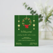 Élégante Noël Fête Invitations (Debout devant)