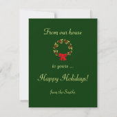 Élégante Noël Fête Invitations (Dos)