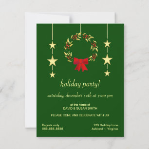 Élégante Noël Fête Invitations