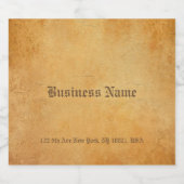 Elegante Nostalgische Oude Papier Look Drink Creat Bier Etiket (Enkel label)