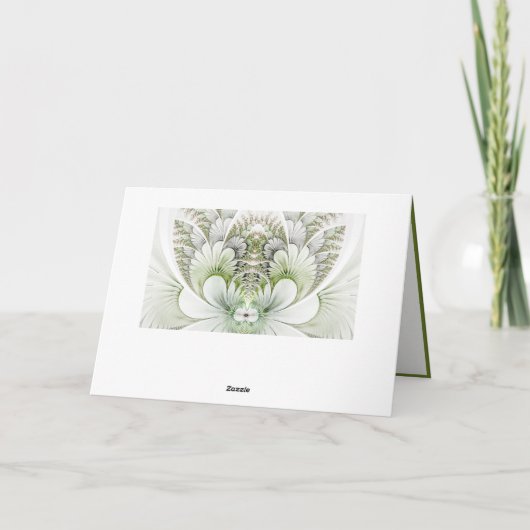 Elégante note Abstraite blanche / Carte de voeux (Dos)