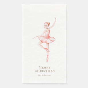 Elegante Notenkraker Ballerina Kerstmis Servet