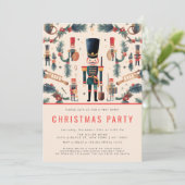 Elegante Notenkraker Modern Kerstfeest Kaart (Staand voorkant)