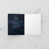 Elégante nuit étoilée Faire-part de mariage modern (Intérieur)