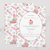 Élégante Nuptiale Brunch Nuptiale Invitation Douch (Devant / Derrière)