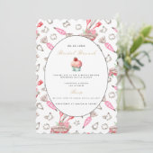 Élégante Nuptiale Brunch Nuptiale Invitation Douch (Debout devant)