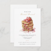 Élégante Nuptiale Brunch Nuptiale Invitation Douch (Devant / Derrière)