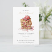 Élégante Nuptiale Brunch Nuptiale Invitation Douch (Debout devant)