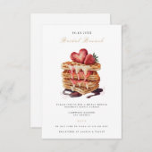 Élégante Nuptiale Brunch Nuptiale Invitation Douch (Devant / Derrière)