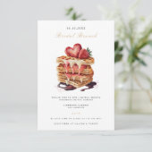 Élégante Nuptiale Brunch Nuptiale Invitation Douch (Debout devant)