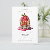 Élégante Nuptiale Brunch Nuptiale Invitation Douch (Debout devant)